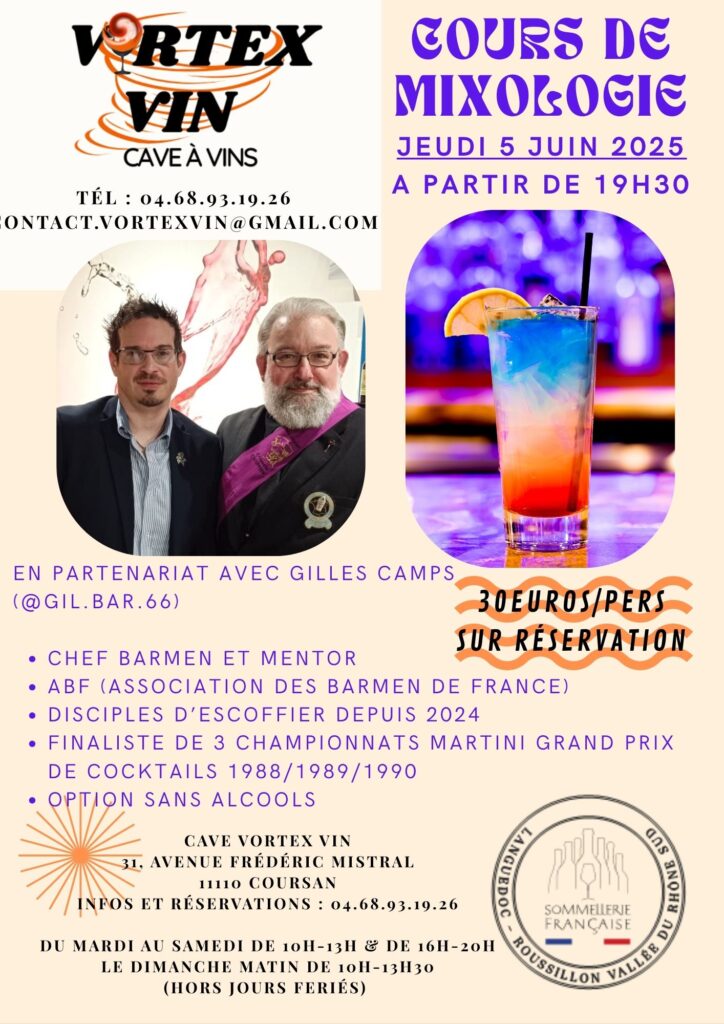 COURS de mixologie