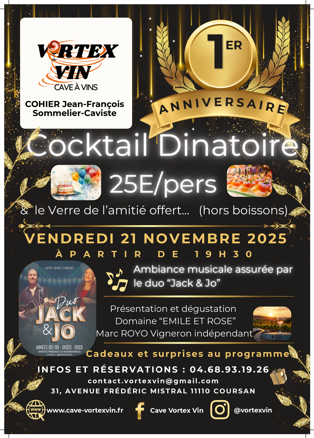 Soirée 1er Anniversaire - 21 Novembre 2025